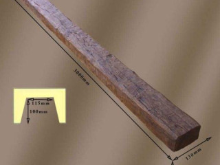 12’lik Özel Balta Yontma Dokulu Poliüretan Kiriş